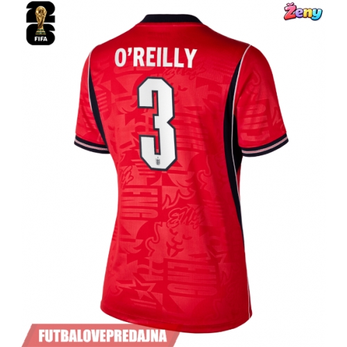 Lacne Ženy Futbalové dres Anglicko Nico O'Reilly #3 MS 2026 Krátky Rukáv - Preč